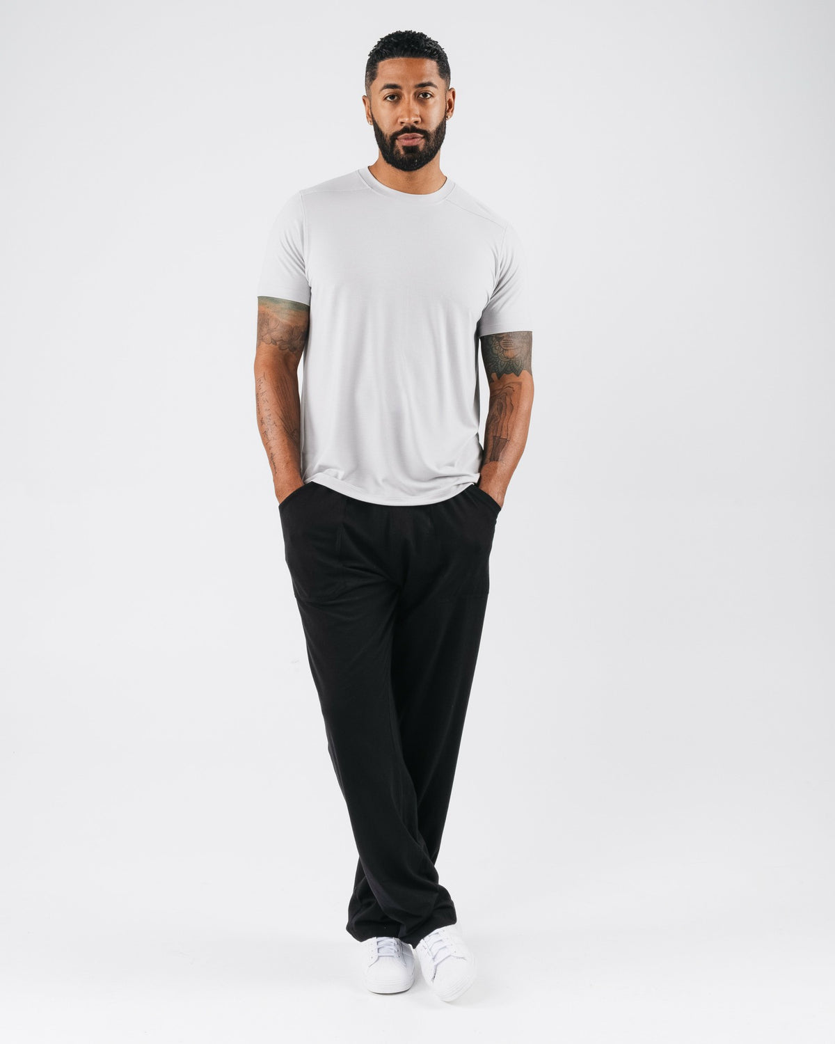Zero Accent Tee - Light Grey - Mens Workout Tee | Alphalete