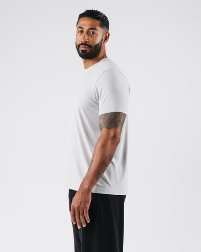Zero Accent Tee - Light Grey - Mens Workout Tee | Alphalete