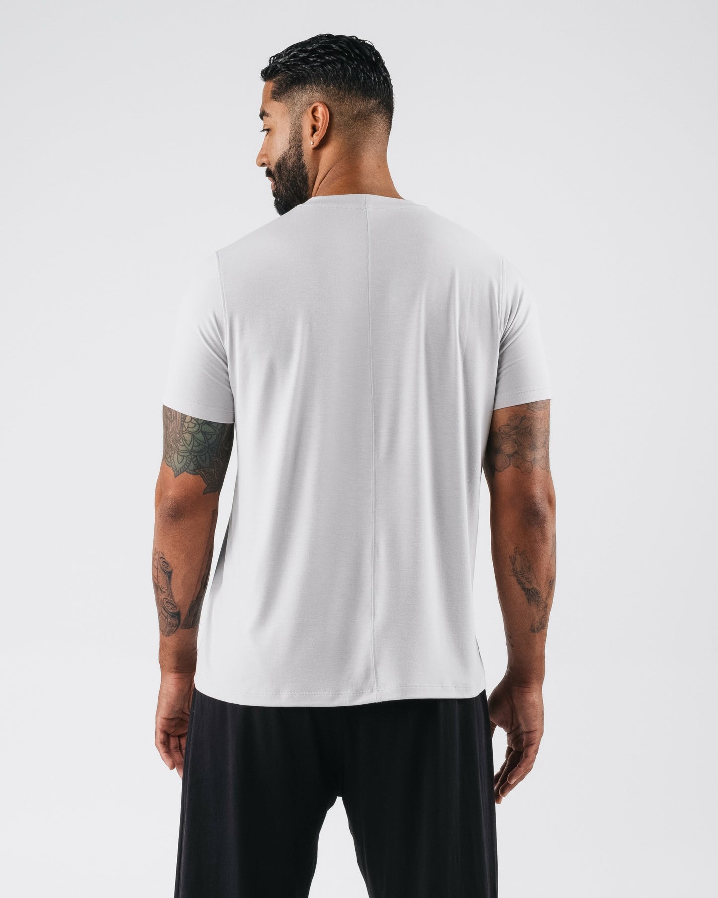Zero Accent Tee - Light Grey - Mens Workout Tee | Alphalete