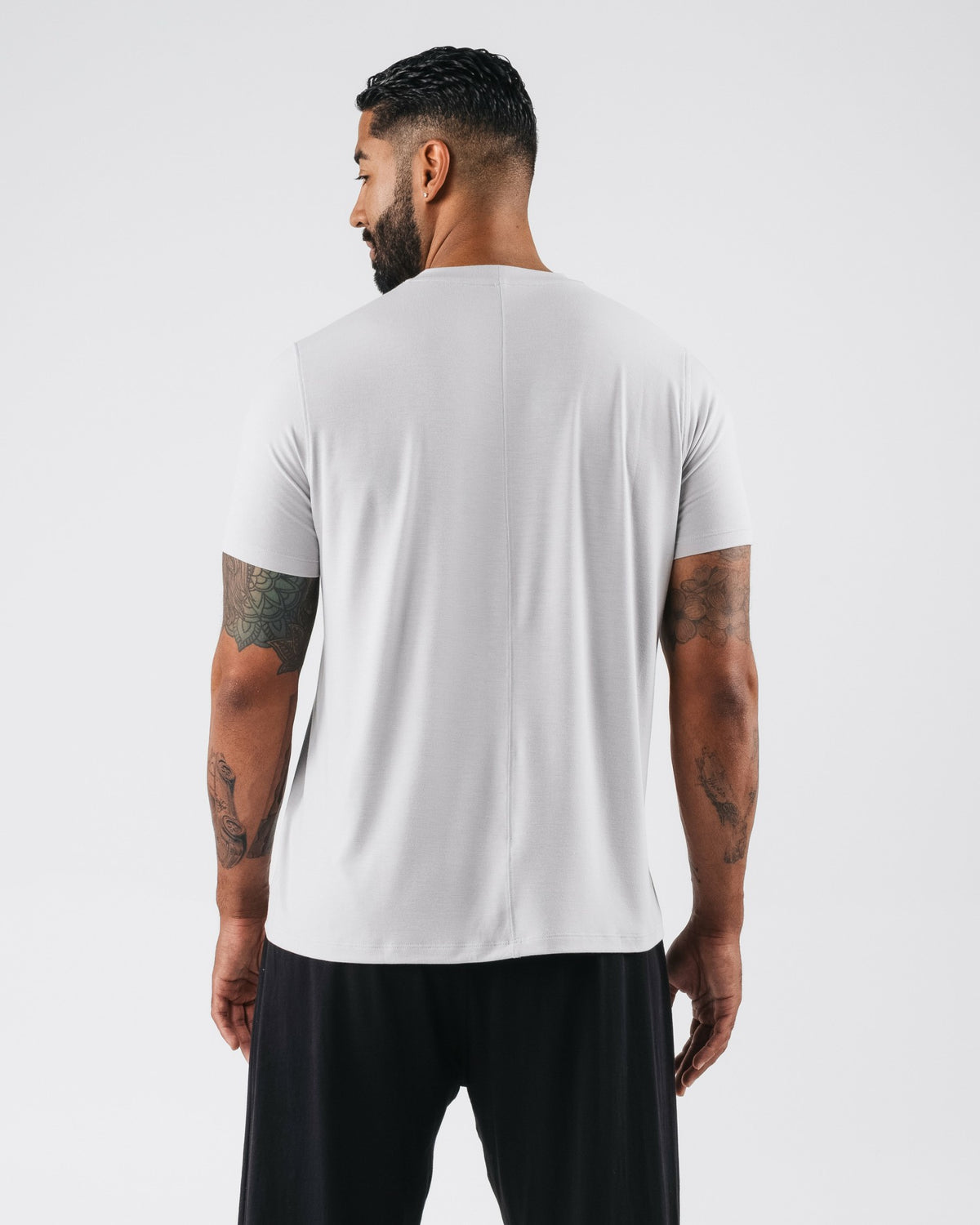 Zero Accent Tee - Light Grey - Mens Workout Tee | Alphalete