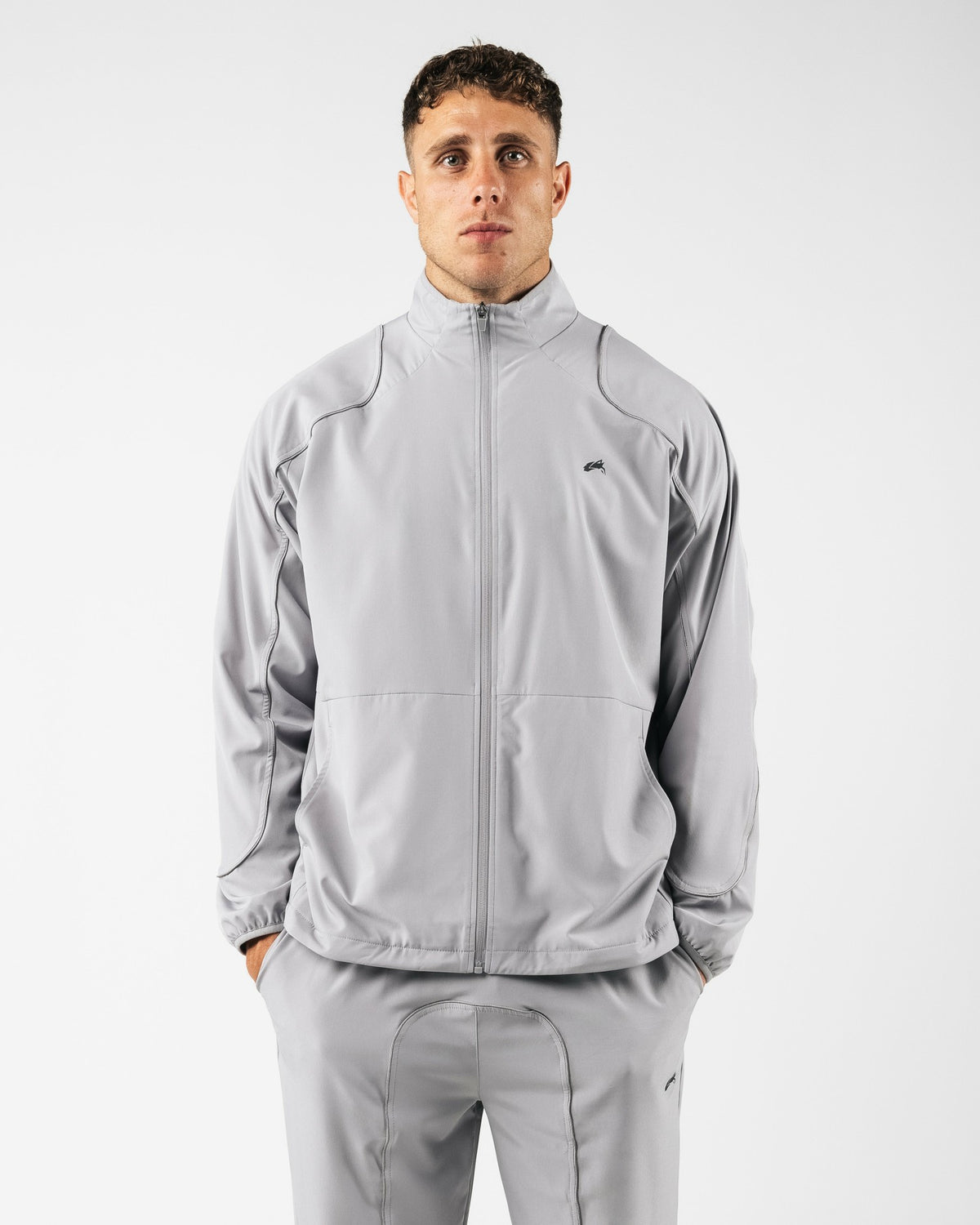 Club Training Jacket - Chrome - Men Workout Clothes | Alphalete