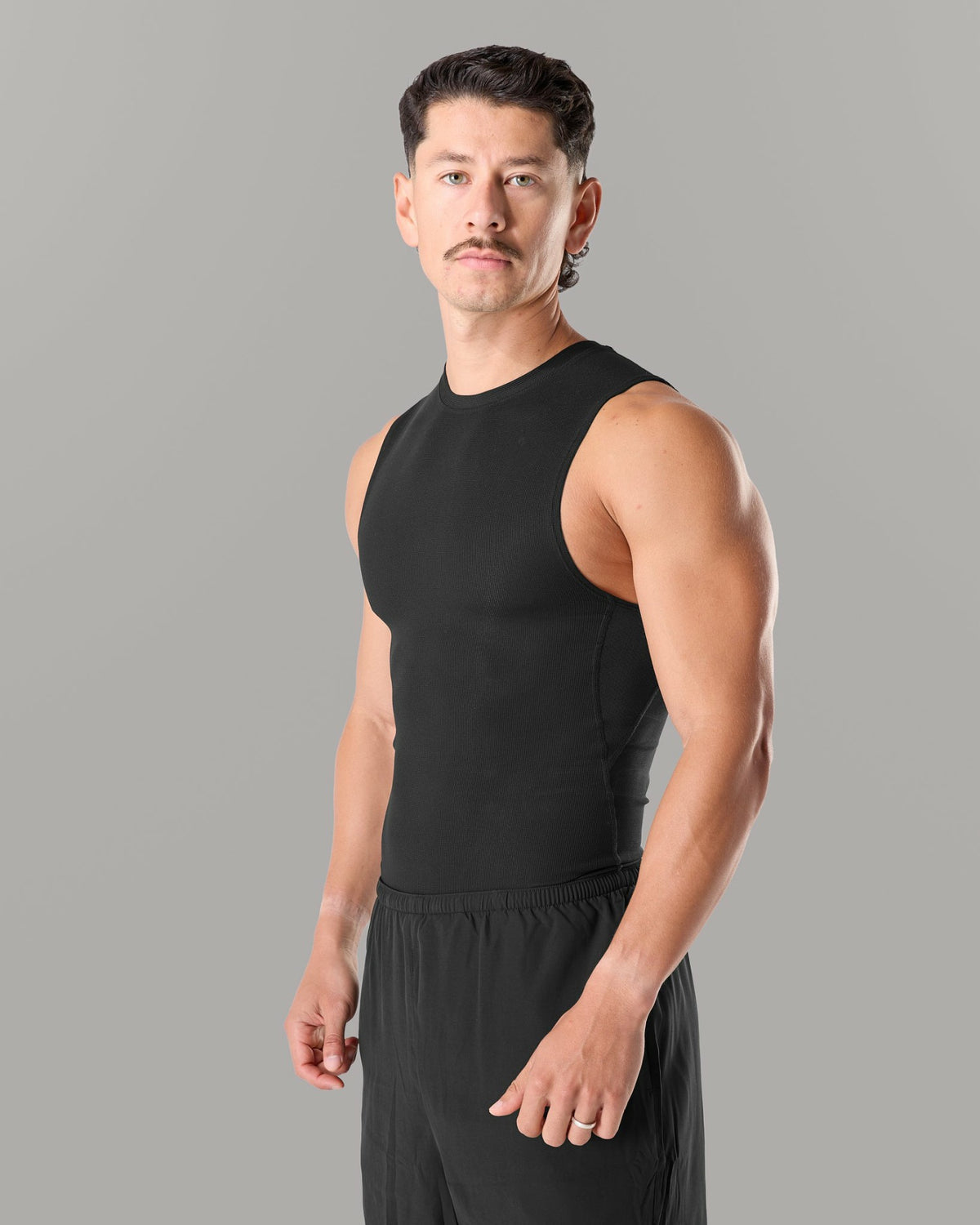 Power Tank - Black - Mens Workout Tee | Alphalete