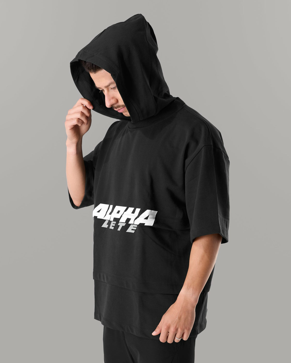 Alpha Layered Hoodie - Black - Men Workout Clothes | Alphalete