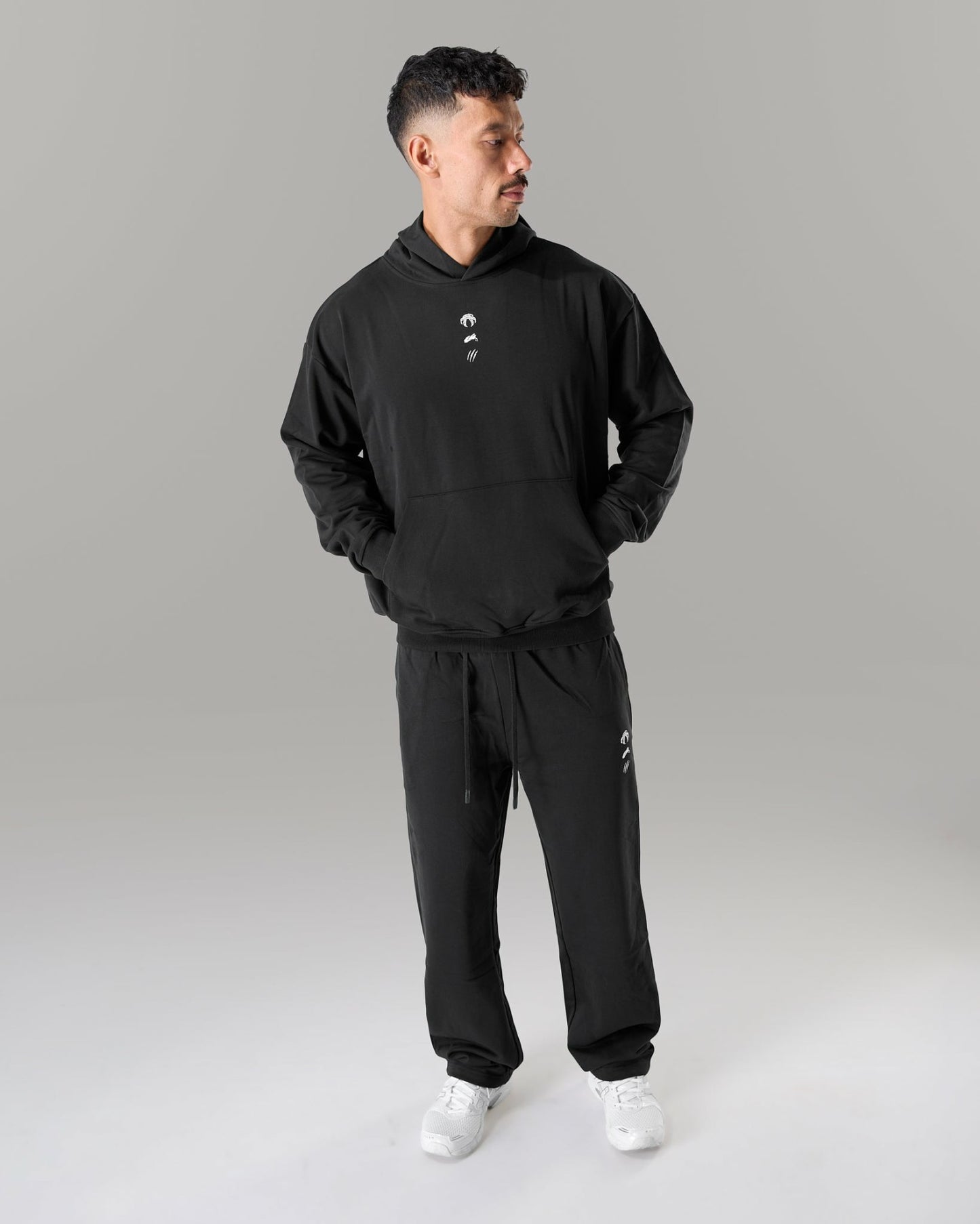 Three Pillar Heavyweight Hoodie - Black | Alphalete