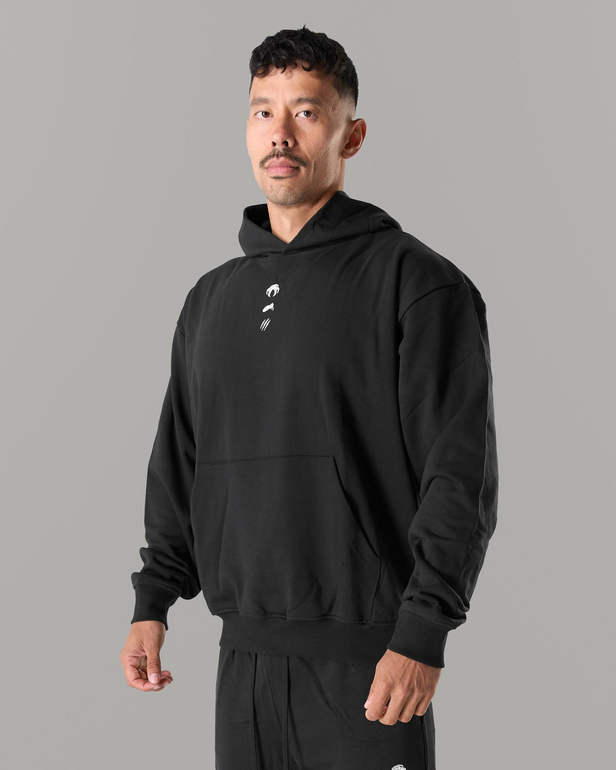 Three Pillar Heavyweight Hoodie - Black | Alphalete