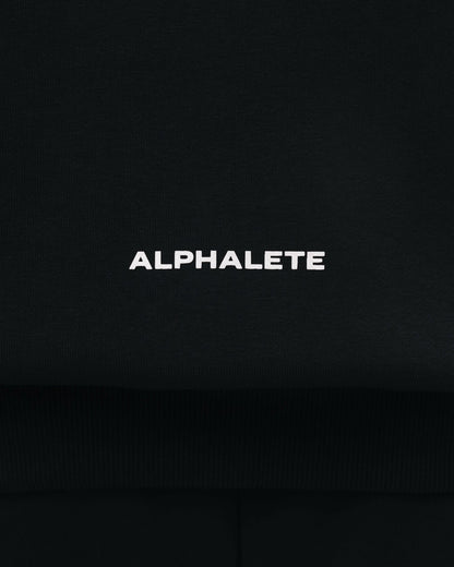 Three Pillar Heavyweight Hoodie - Black | Alphalete