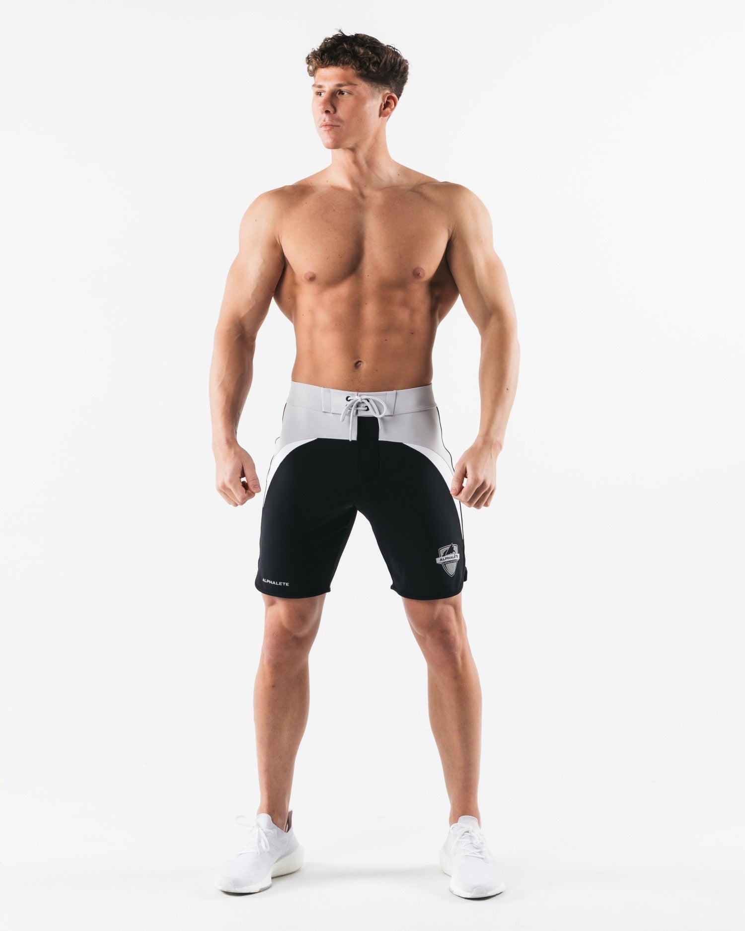 Crescent Boardshort - Black Coin - Men's Athletic Shorts | Alphalete