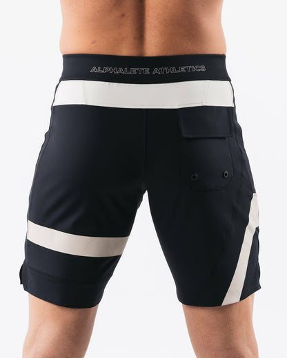 Aztec Boardshort - Black Linen - Men's Athletic Shorts | Alphalete