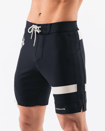 Aztec Boardshort - Black Linen - Men's Athletic Shorts | Alphalete