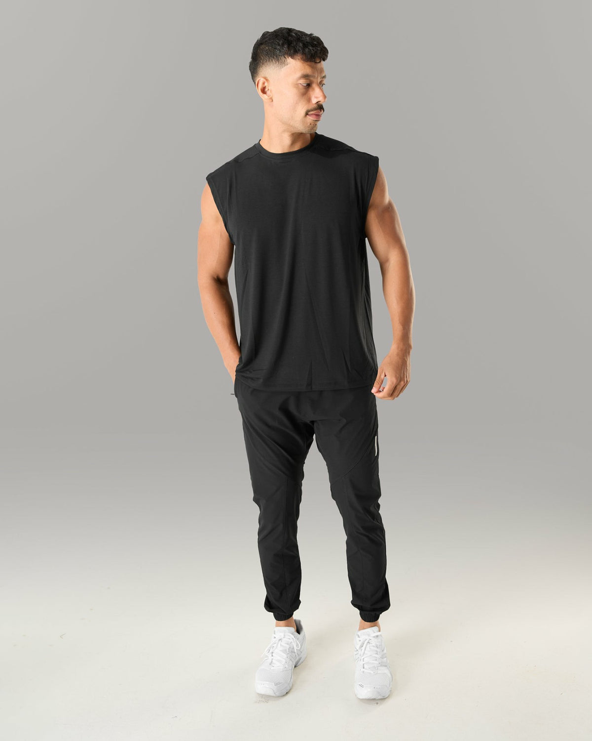 Zero Accent Tank - Black - Mens Workout Tee | Alphalete