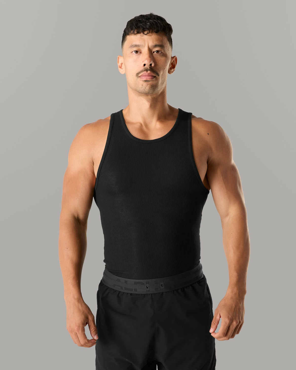 Zero Ribbed Tank 2pk - Black - Mens Workout Tee | Alphalete
