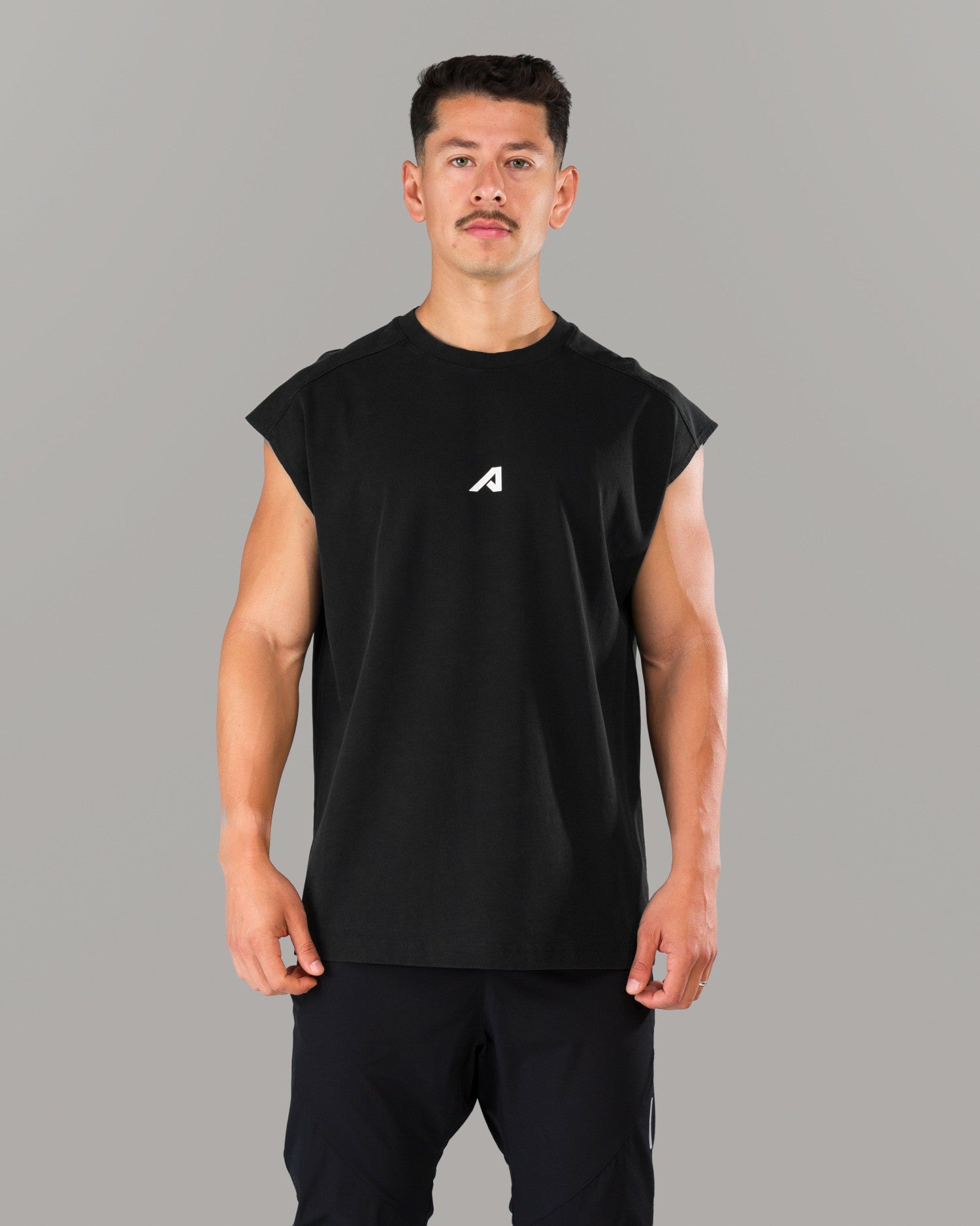 Union Mineral Cutoff - Washed Black - Mens Workout Tee | Alphalete