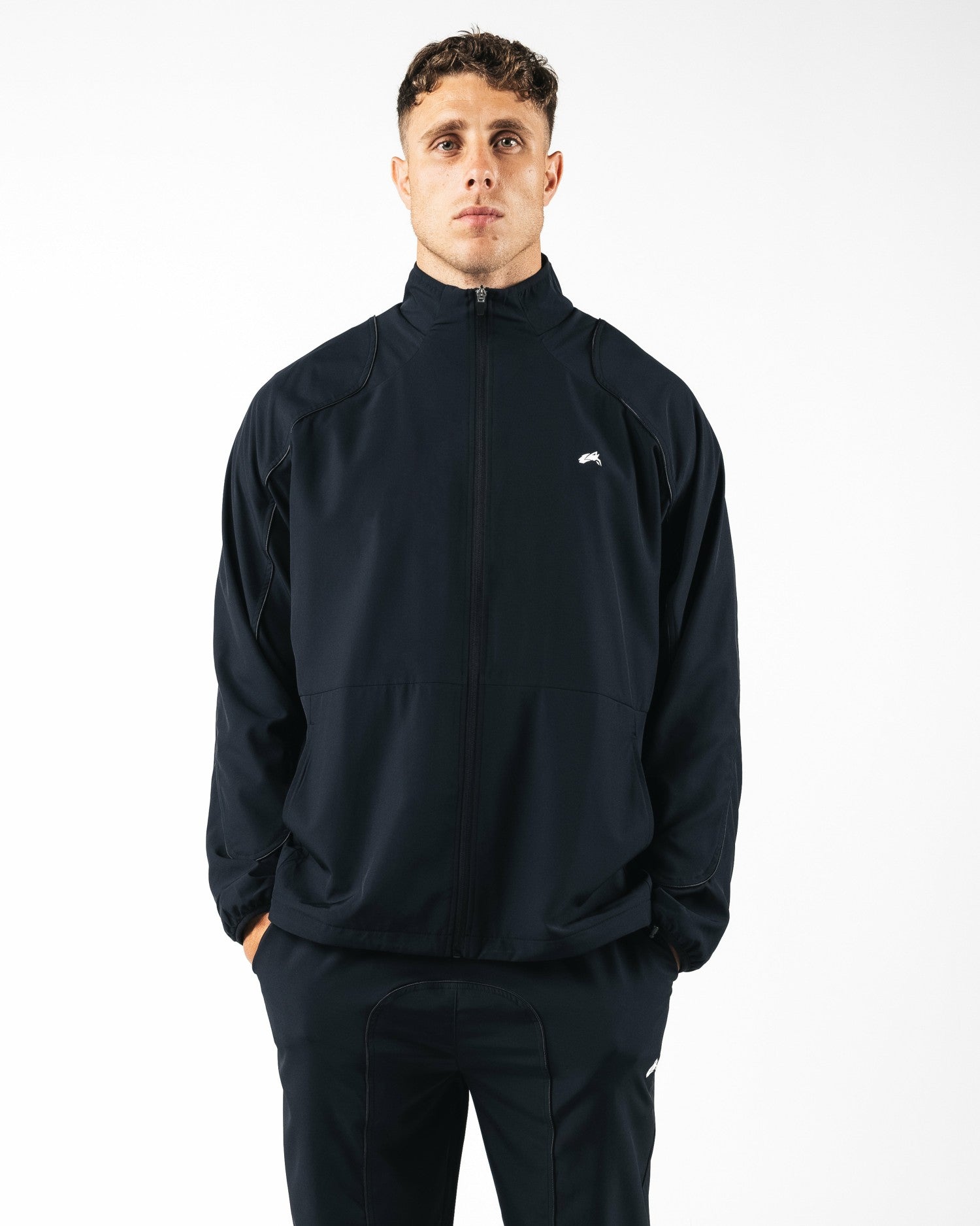 Club Training Jacket - Black - Men Workout Clothes | Alphalete