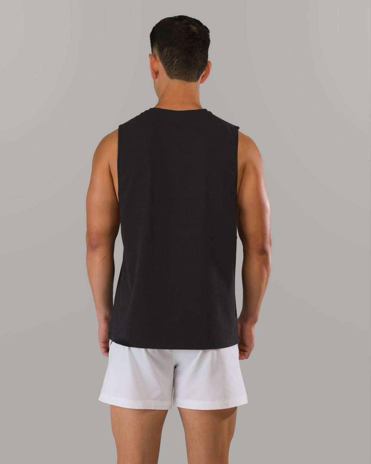 Force Core Cutoff - Black / Varsity Blue | Alphalete