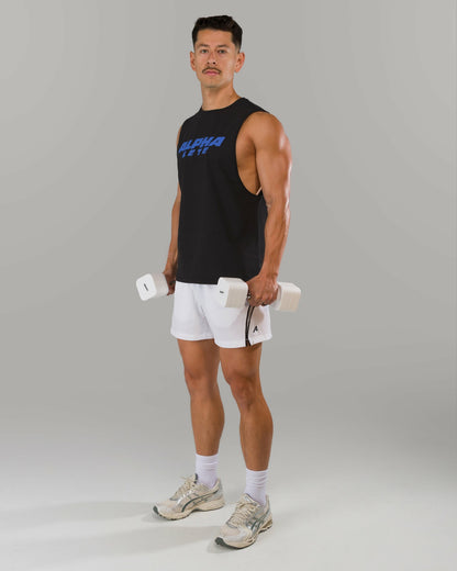 Force Core Cutoff - Black / Varsity Blue | Alphalete