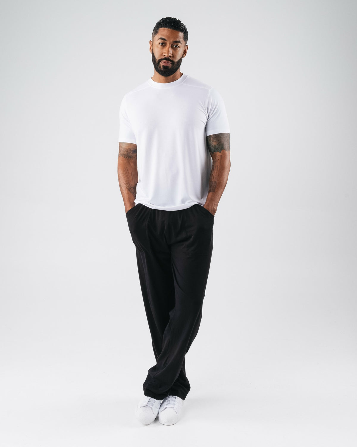Zero Accent Tee - White - Mens Workout Tee | Alphalete