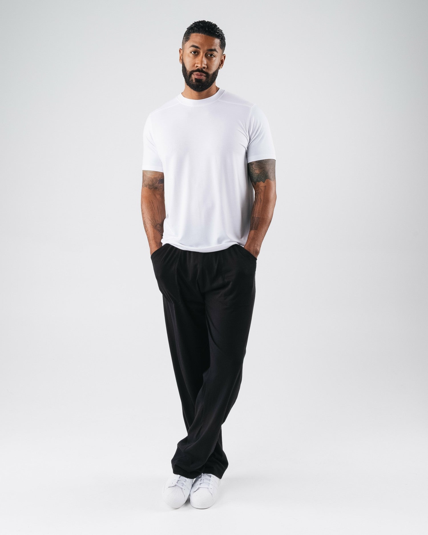 Zero Accent Tee - White - Mens Workout Tee | Alphalete