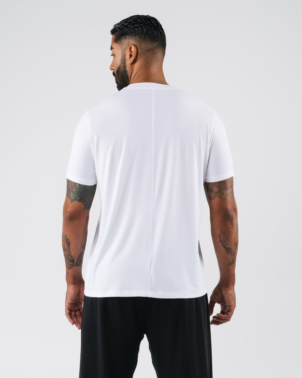 Zero Accent Tee - White - Mens Workout Tee | Alphalete