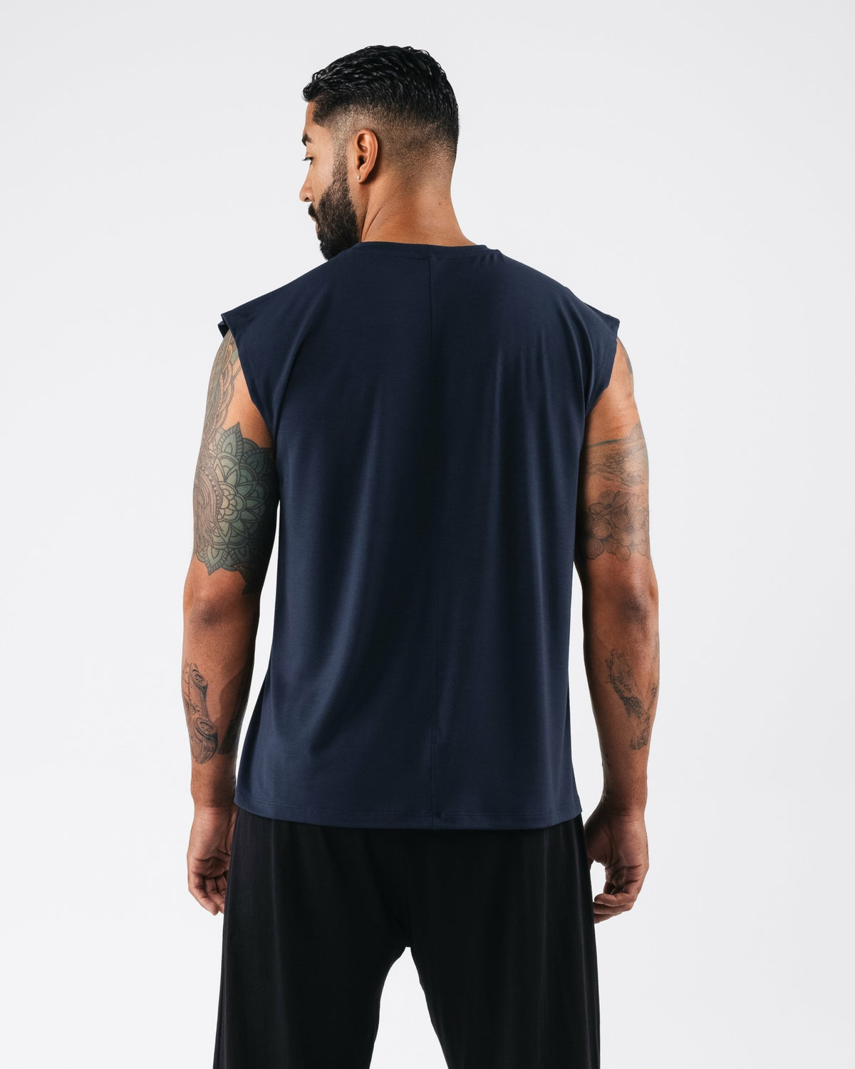 Zero Accent Tank - Dark Navy - Mens Workout Tee | Alphalete