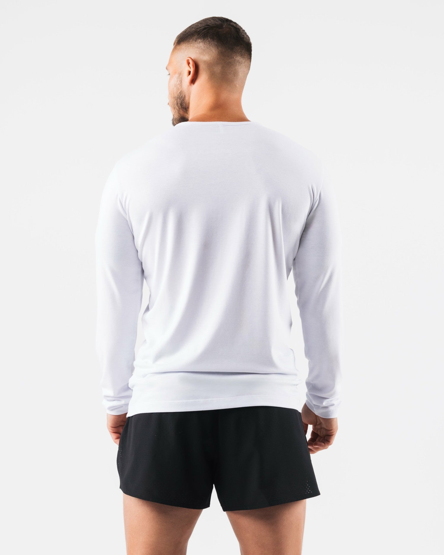 Zero Classic LS Tee 2pk - White - Mens Workout Tee | Alphalete