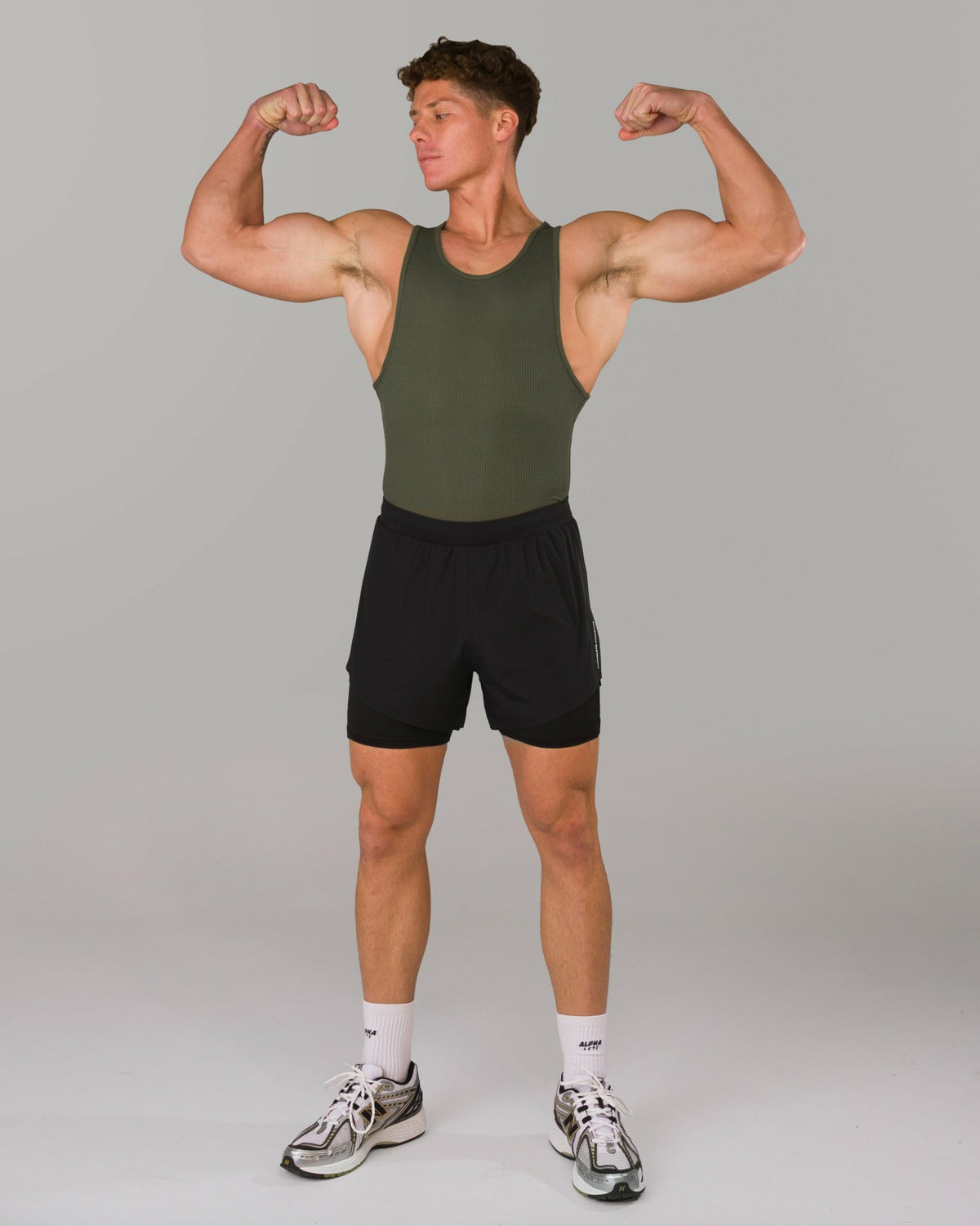 Zero Ribbed Tank 2pk - Signature Green / Signature Brown | Alphalete