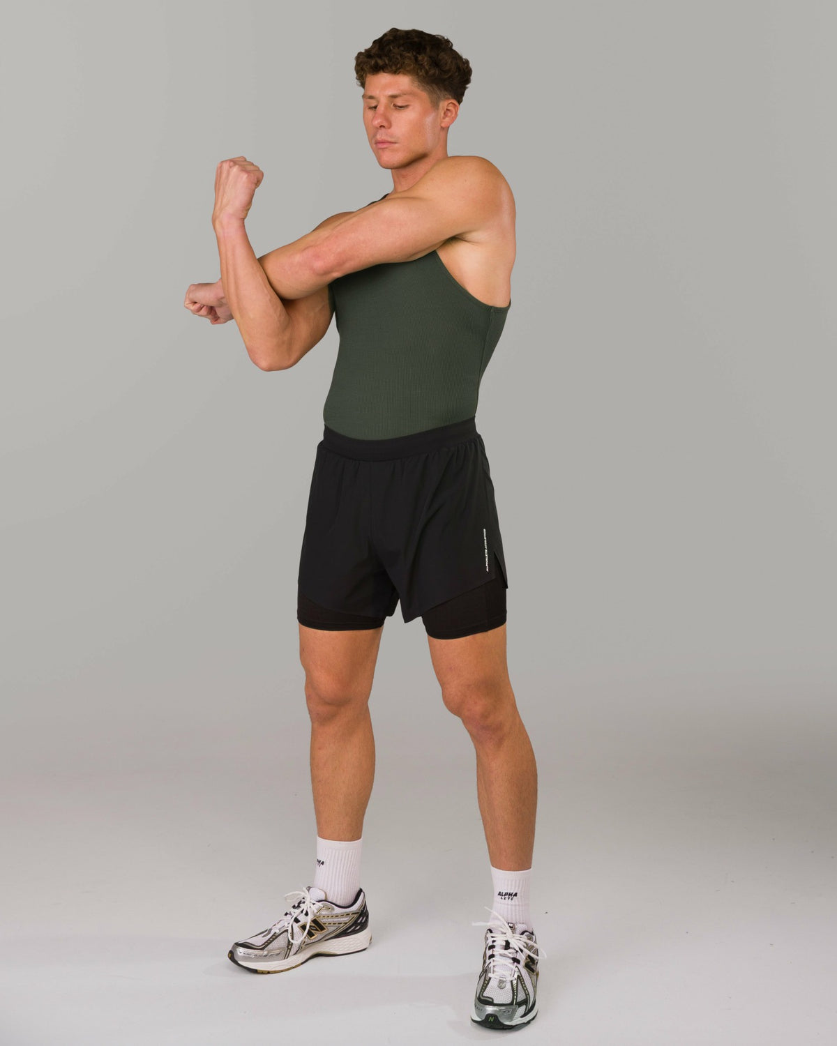 Zero Ribbed Tank 2pk - Signature Green / Signature Brown | Alphalete