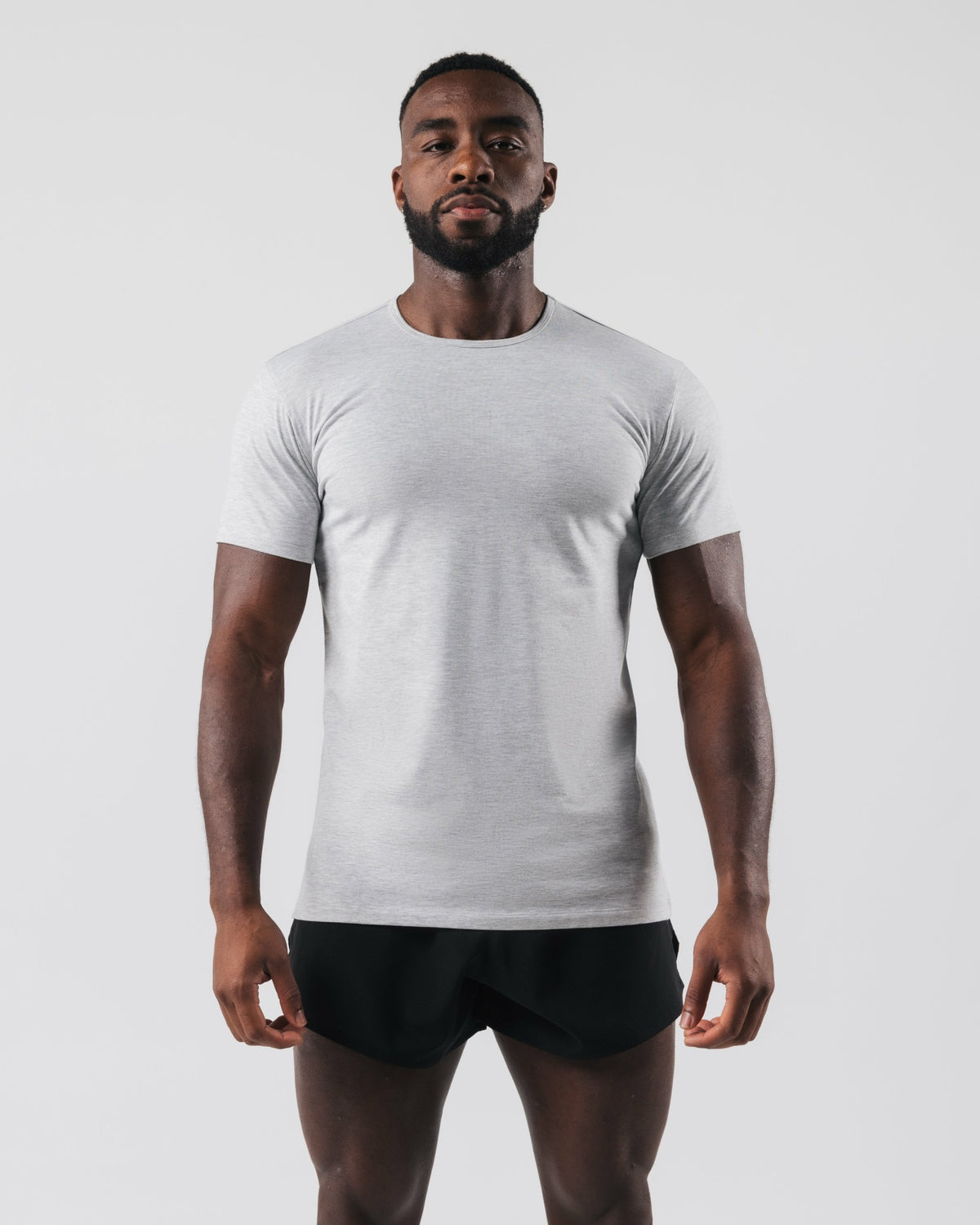 Zero Classic Tee 2pk - Heather Grey - Mens Workout Tee | Alphalete