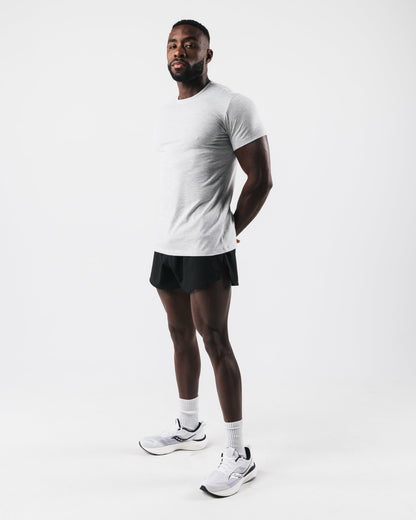 Zero Classic Tee 2pk - Heather Grey - Mens Workout Tee | Alphalete