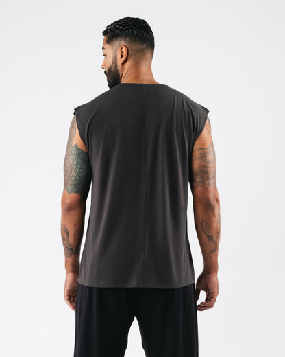Zero Accent Tank - Dark Grey - Mens Workout Tee | Alphalete