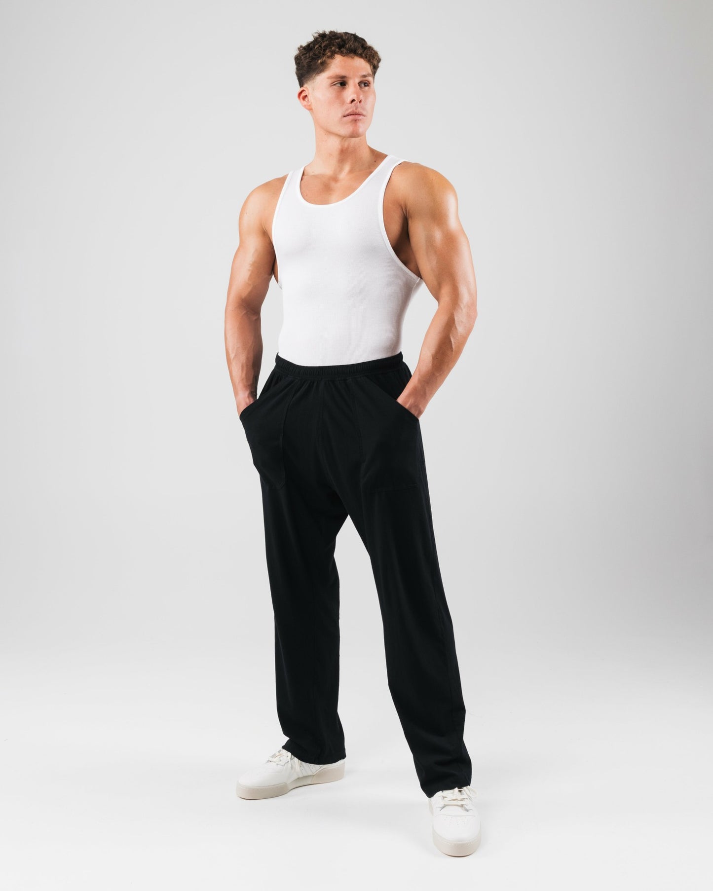 Zero Ribbed Tank 2pk - White - Mens Workout Tee | Alphalete