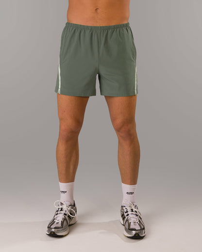 Dynamic Panel Short - Muted Sky - Men's Athletic Shorts | Alphalete