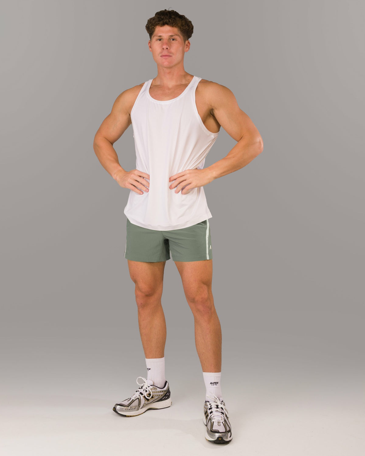 Dynamic Panel Short - Muted Sky - Men's Athletic Shorts | Alphalete