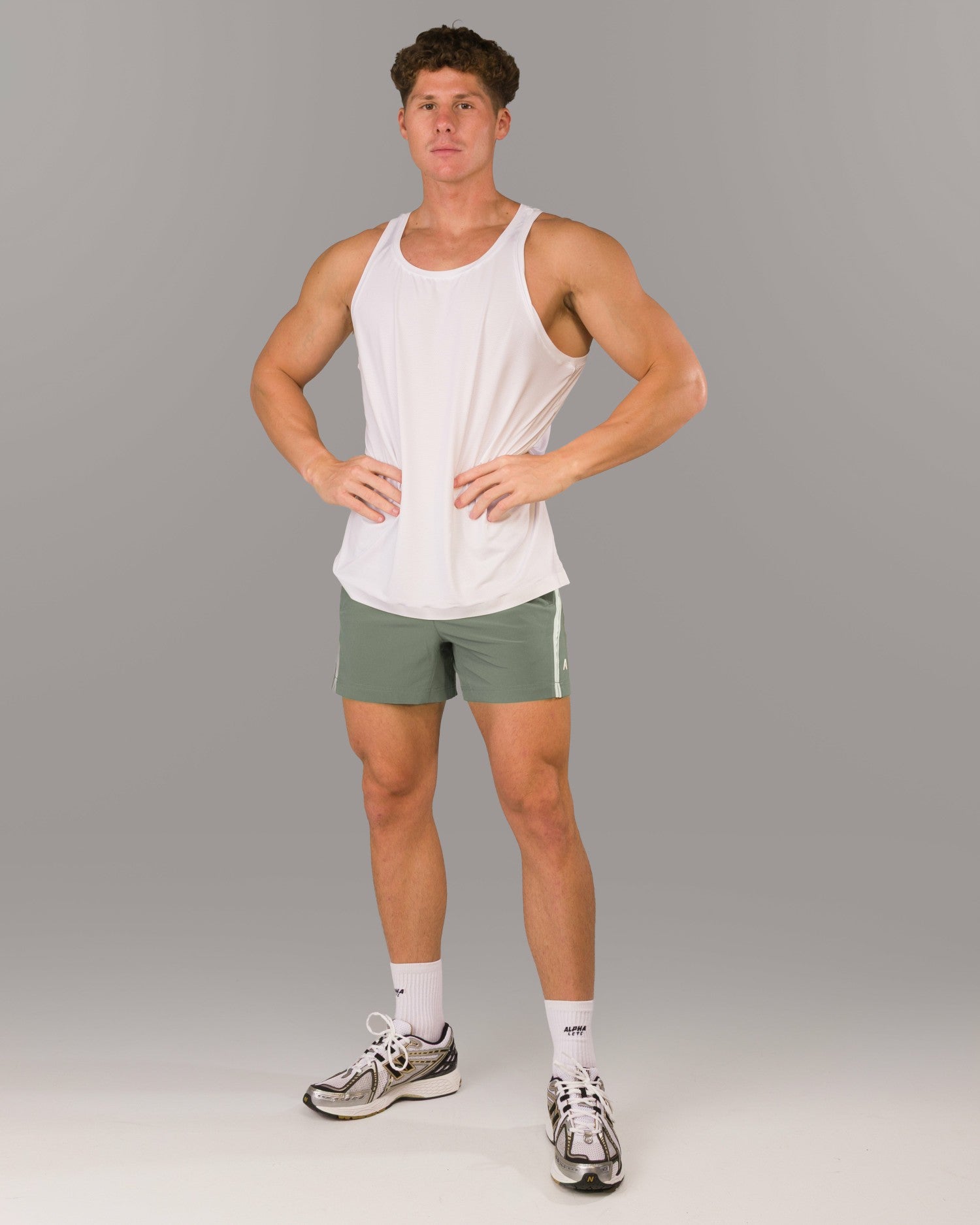 Dynamic Panel Short - Muted Sky - Men's Athletic Shorts | Alphalete