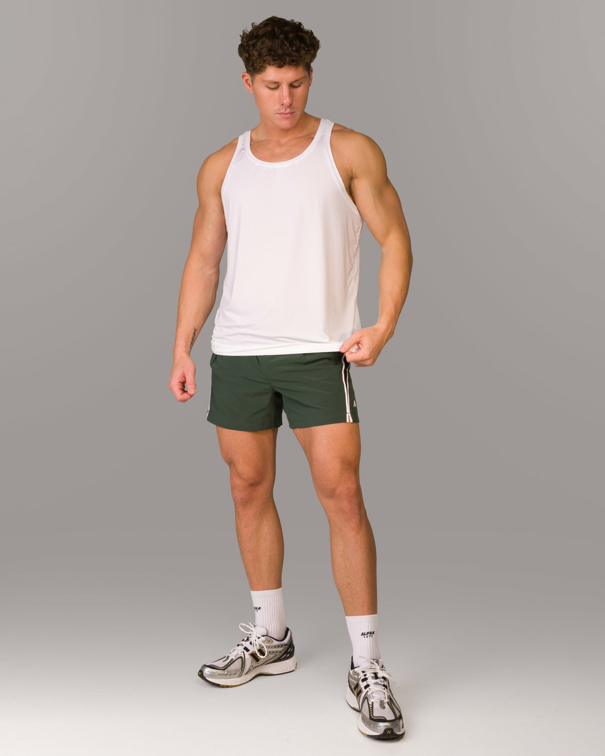 Dynamic Panel Short - Moss - Men's Athletic Shorts | Alphalete