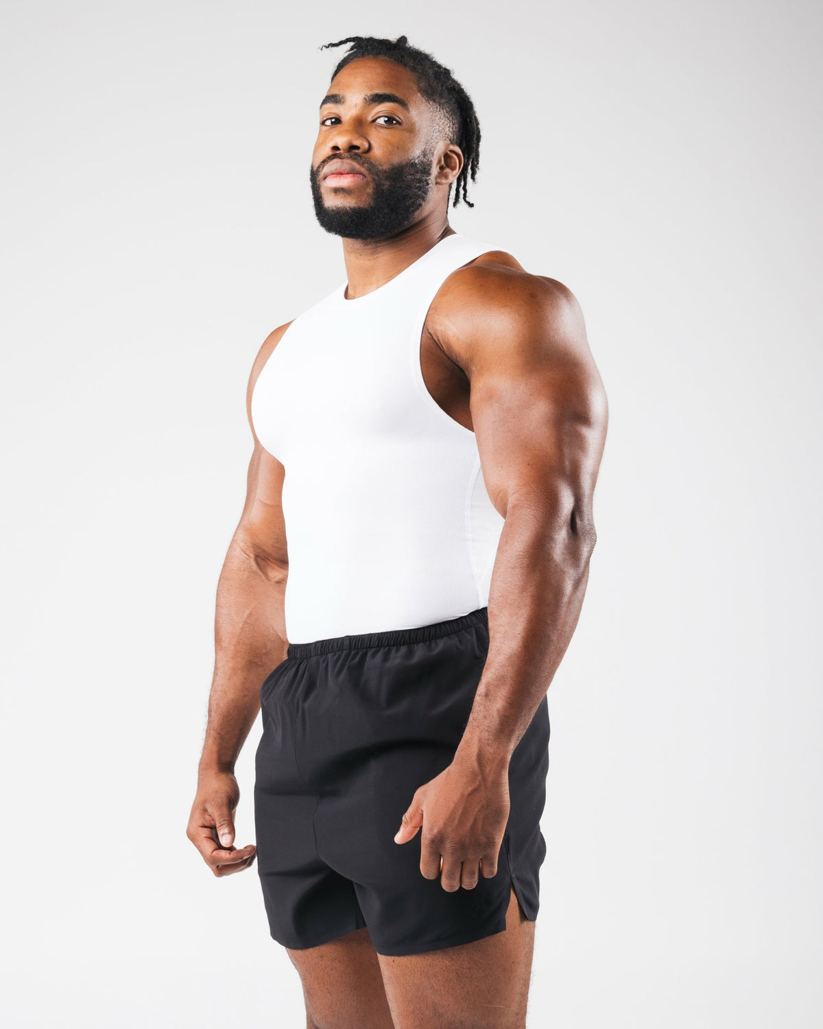 Power Tank - White - Mens Workout Tee | Alphalete