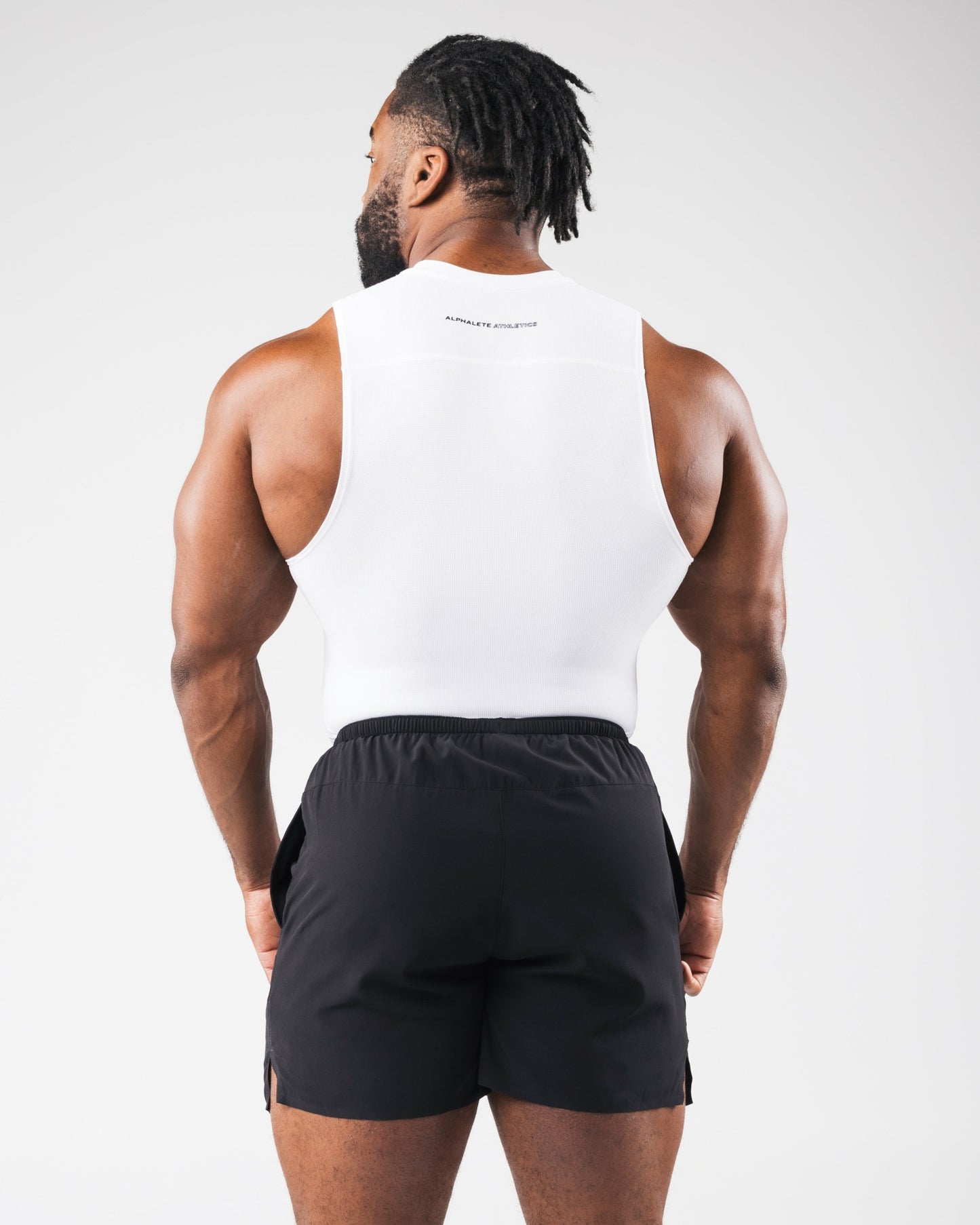 Power Tank - White - Mens Workout Tee | Alphalete