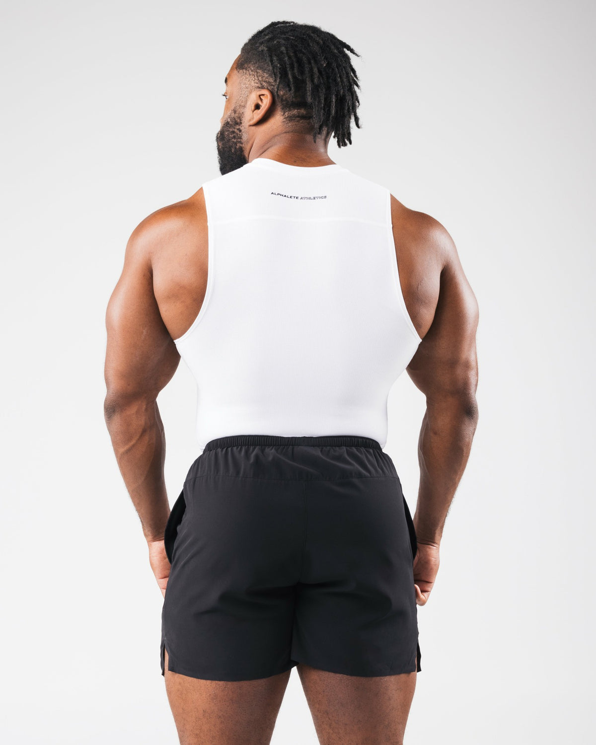 Power Tank - White - Mens Workout Tee | Alphalete