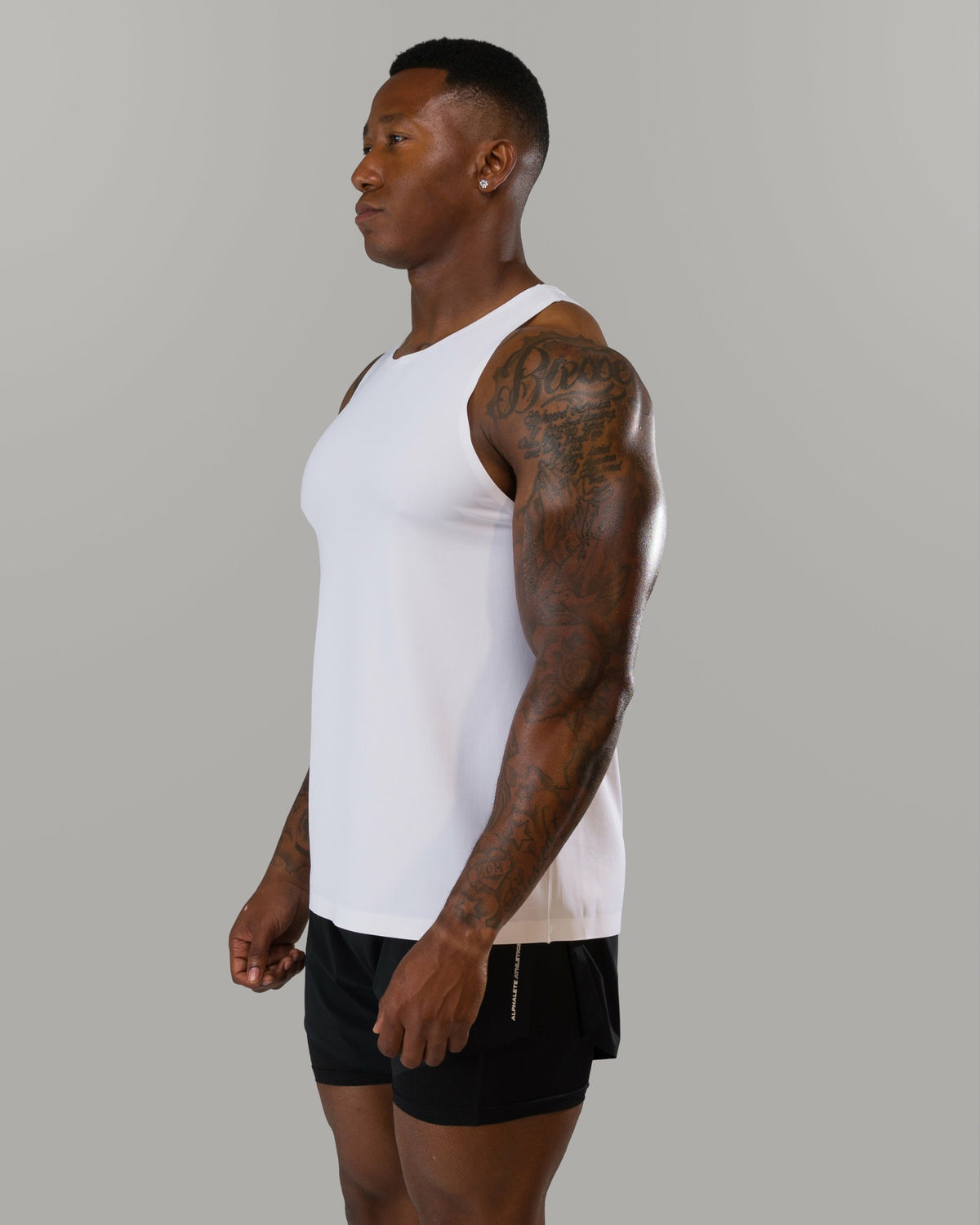 AeroFlex Tank - White - Mens Workout Tee | Alphalete