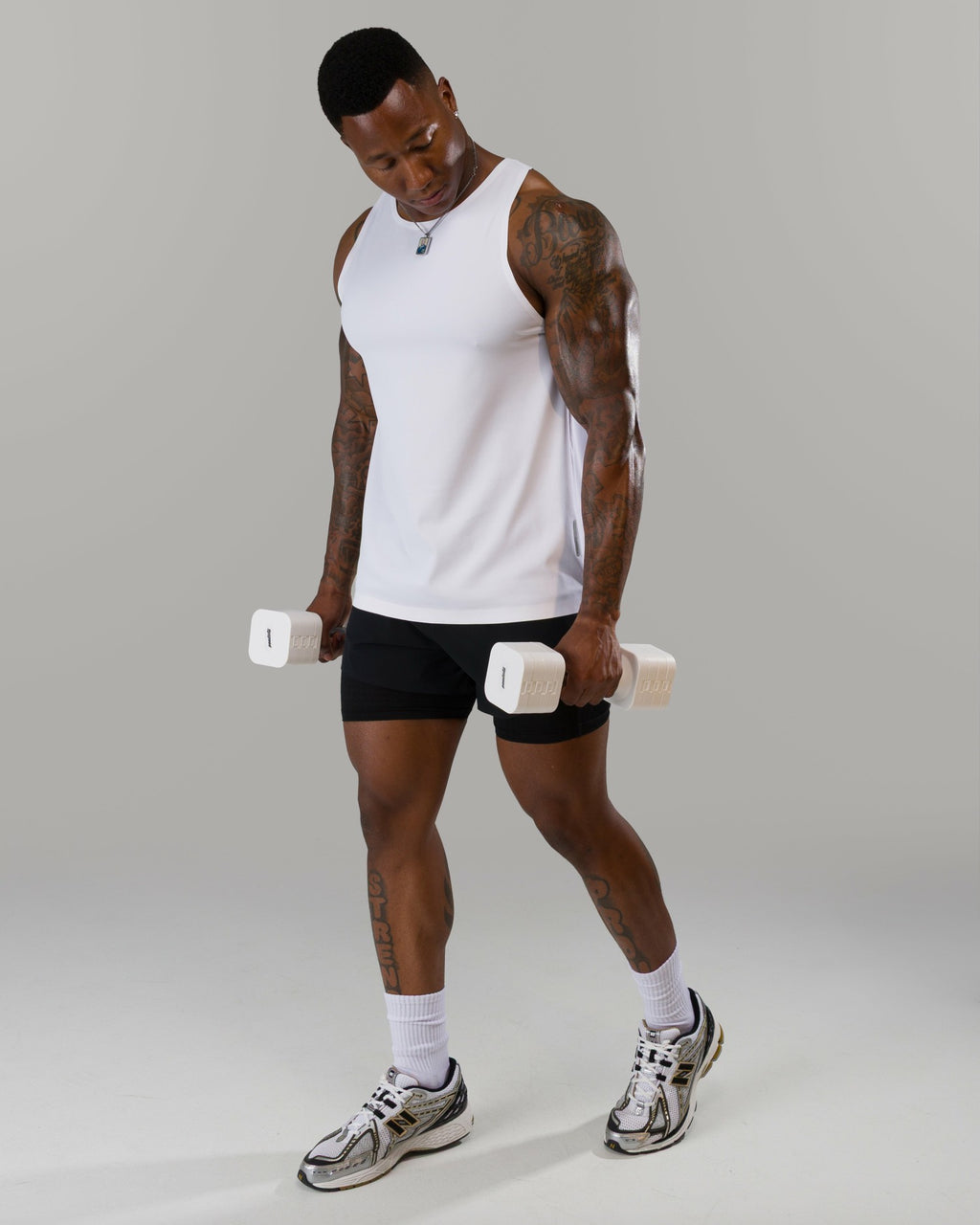 AeroFlex Tank - White - Mens Workout Tee | Alphalete