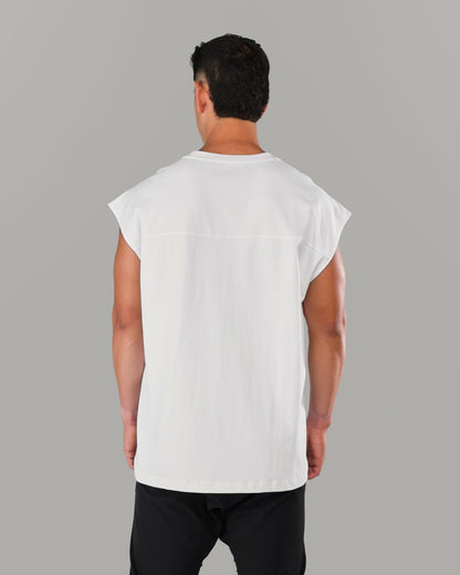 Union Mineral Cutoff - White - Mens Workout Tee | Alphalete