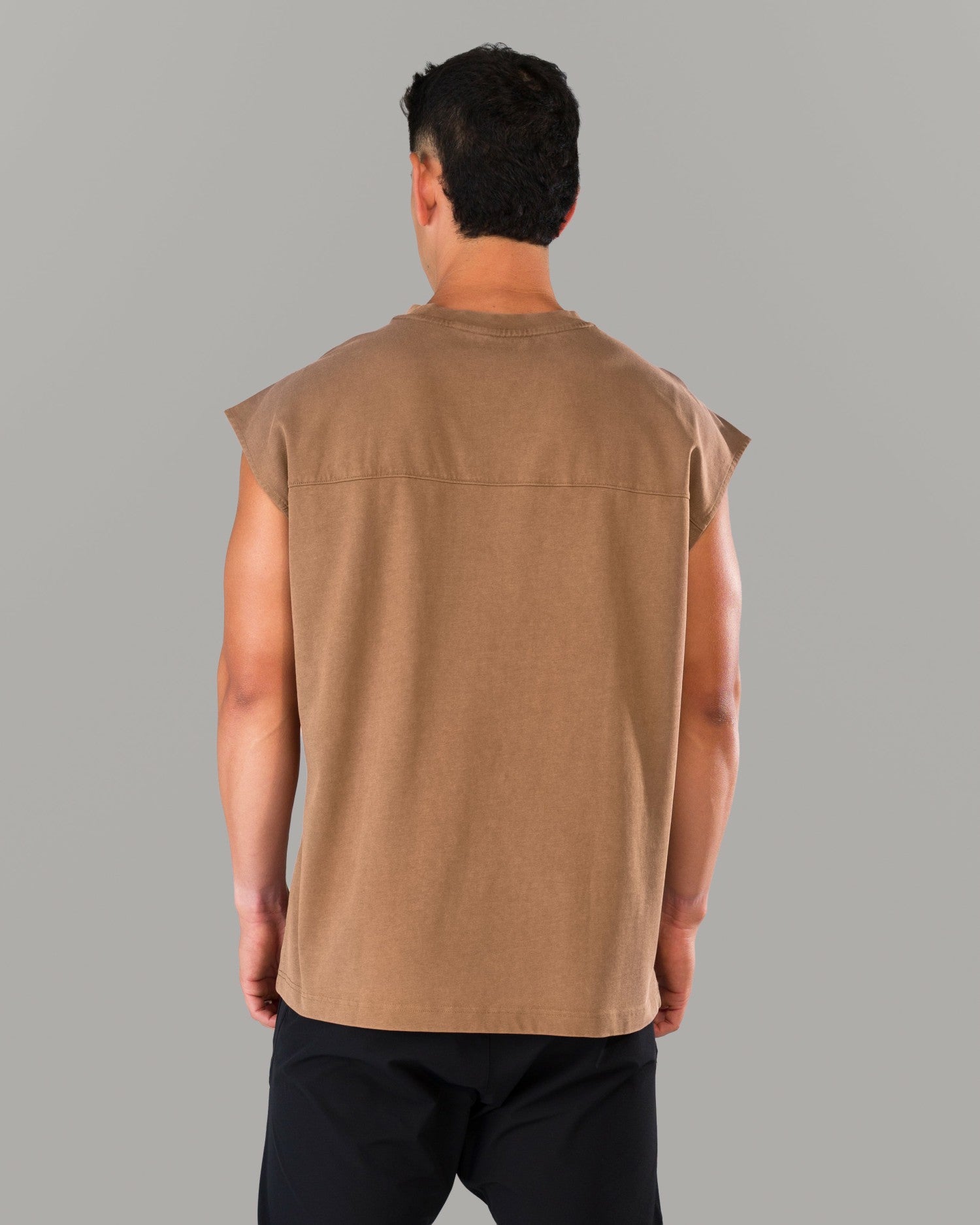 Union Mineral Cutoff - Brown - Mens Workout Tee | Alphalete
