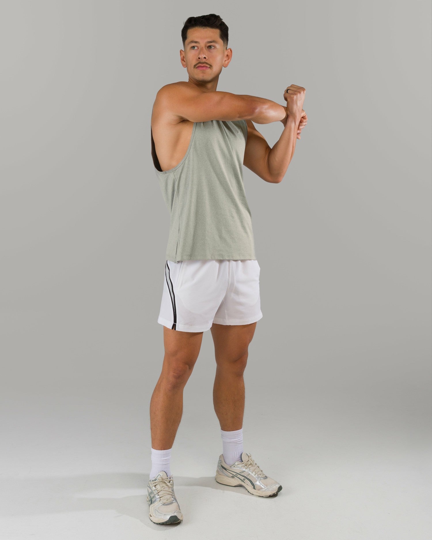 Adapt Cutoff - Silver - Mens Workout Tee | Alphalete