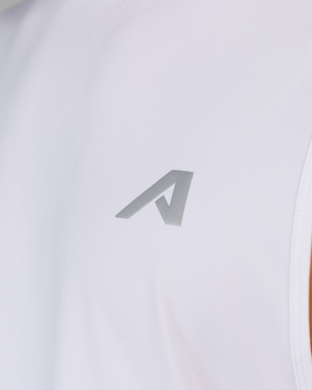 Adapt Cutoff - White - Mens Workout Tee | Alphalete
