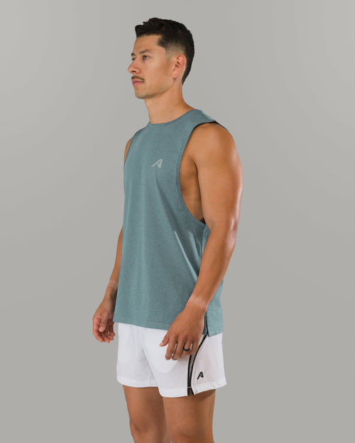 Adapt Cutoff - Storm Blue - Mens Workout Tee | Alphalete
