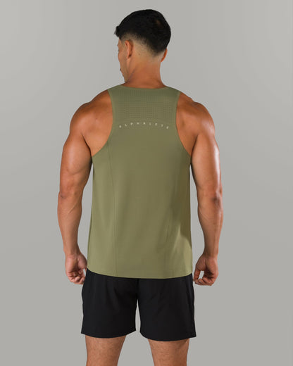 AeroFlex Vault Tank - Tactical Olive - Mens Workout Tee | Alphalete