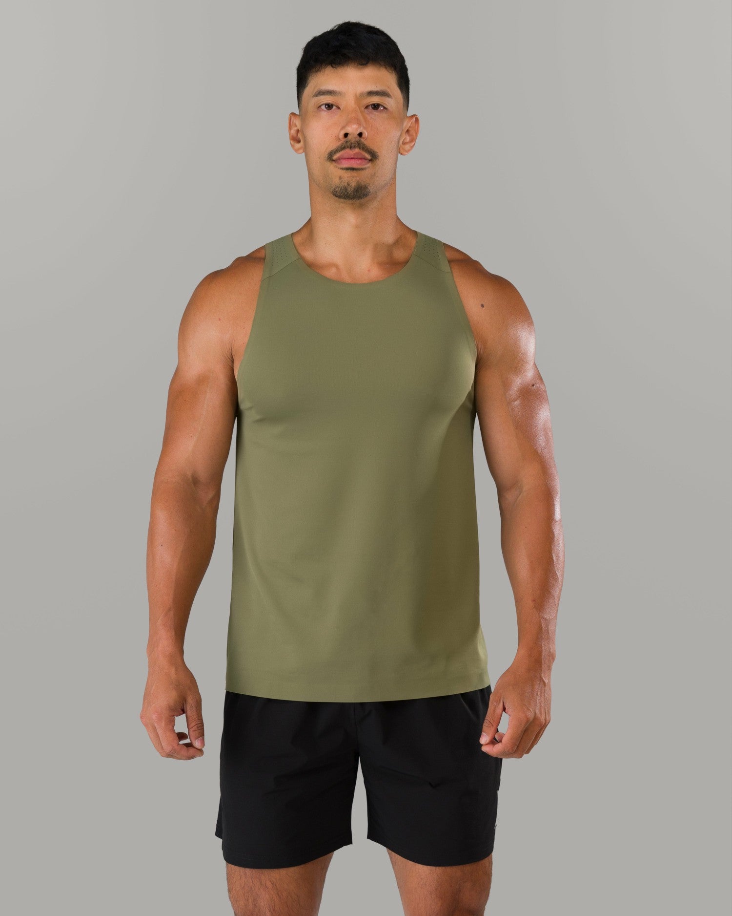 AeroFlex Vault Tank - Tactical Olive - Mens Workout Tee | Alphalete