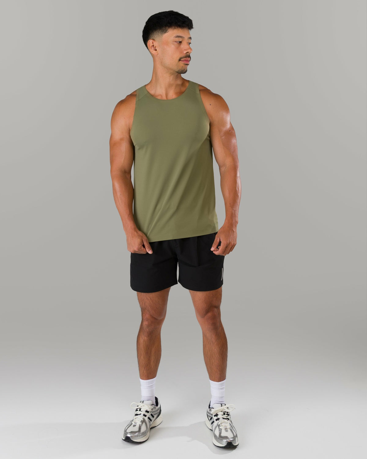 AeroFlex Vault Tank - Tactical Olive - Mens Workout Tee | Alphalete