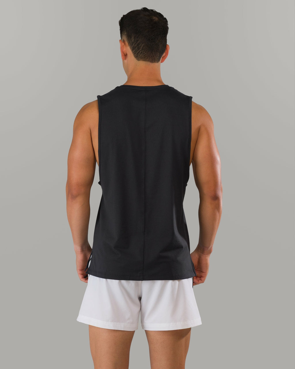 Adapt Cutoff - Black - Mens Workout Tee | Alphalete