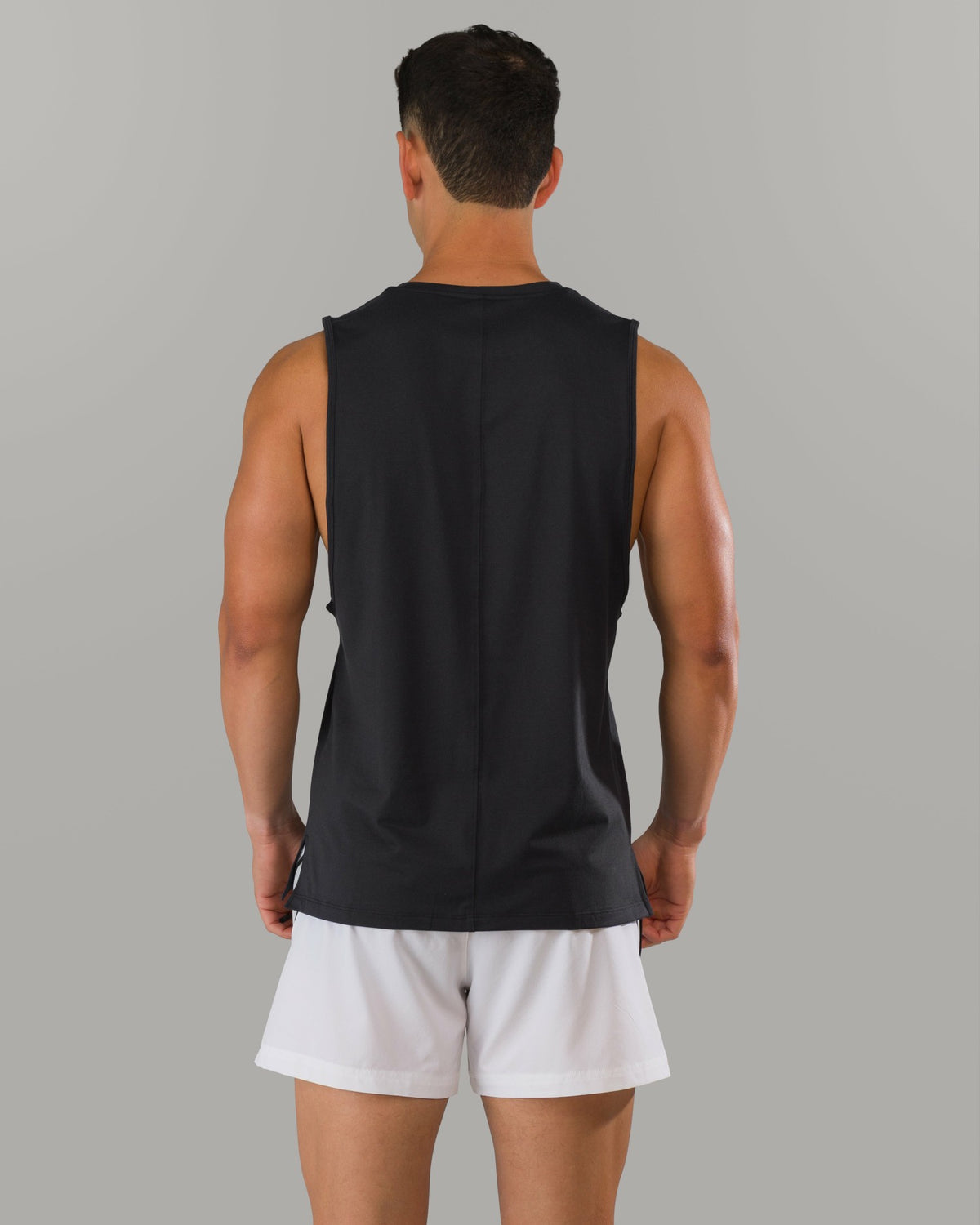 Adapt Cutoff - Black - Mens Workout Tee | Alphalete