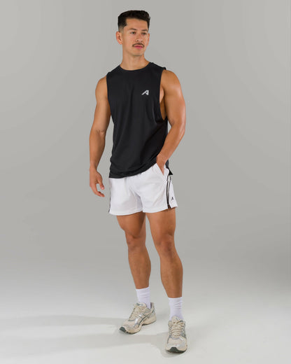 Adapt Cutoff - Black - Mens Workout Tee | Alphalete